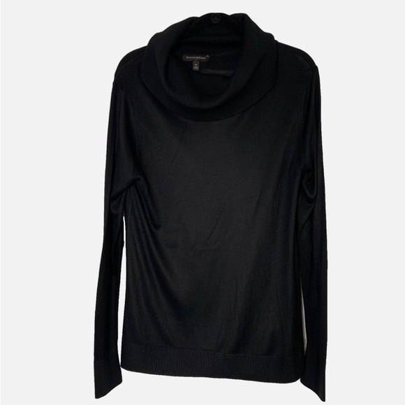 Banana Republic Women's M Turtleneck Black Sweater 023 - Picture 1 of 5